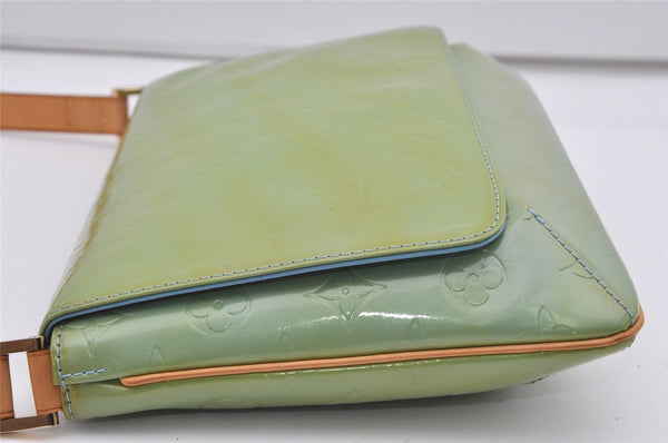 Auth Louis Vuitton Vernis Thompson Street Shoulder Bag Green M91009 LV 1773I