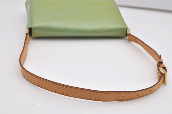 Auth Louis Vuitton Vernis Thompson Street Shoulder Bag Green M91009 LV 1773I