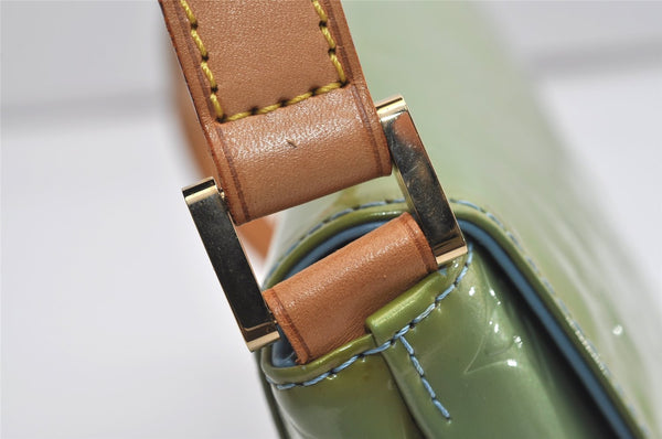Auth Louis Vuitton Vernis Thompson Street Shoulder Bag Green M91009 LV 1773I
