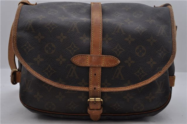 Auth Louis Vuitton Monogram Saumur 30 Shoulder Cross Body Bag M42256 LV 1774D