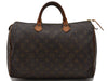 Authentic Louis Vuitton Monogram Speedy 35 Hand Bag M41524 LV 1775D