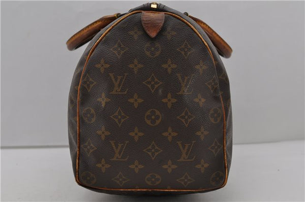 Authentic Louis Vuitton Monogram Speedy 35 Hand Bag M41524 LV 1775D