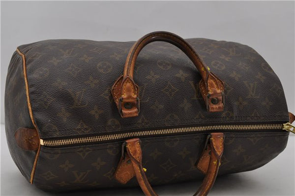 Authentic Louis Vuitton Monogram Speedy 35 Hand Bag M41524 LV 1775D