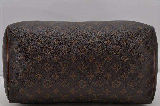 Authentic Louis Vuitton Monogram Speedy 35 Hand Bag M41524 LV 1775D