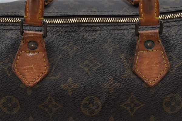 Authentic Louis Vuitton Monogram Speedy 35 Hand Bag M41524 LV 1775D