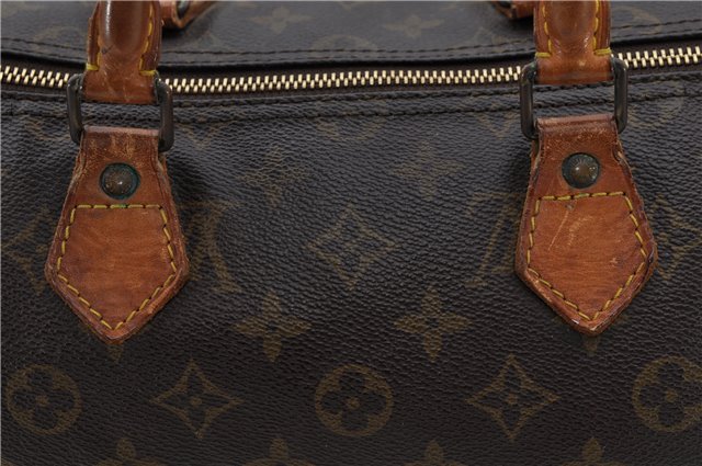 Authentic Louis Vuitton Monogram Speedy 35 Hand Bag M41524 LV 1775D