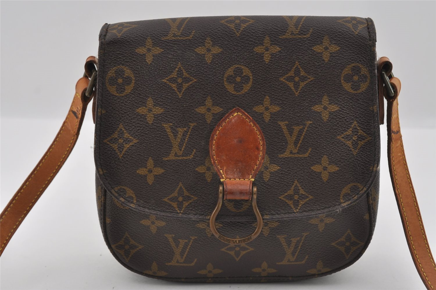 Authentic Louis Vuitton Monogram Saint Cloud MM M51243 Shoulder Cross Bag 1775I