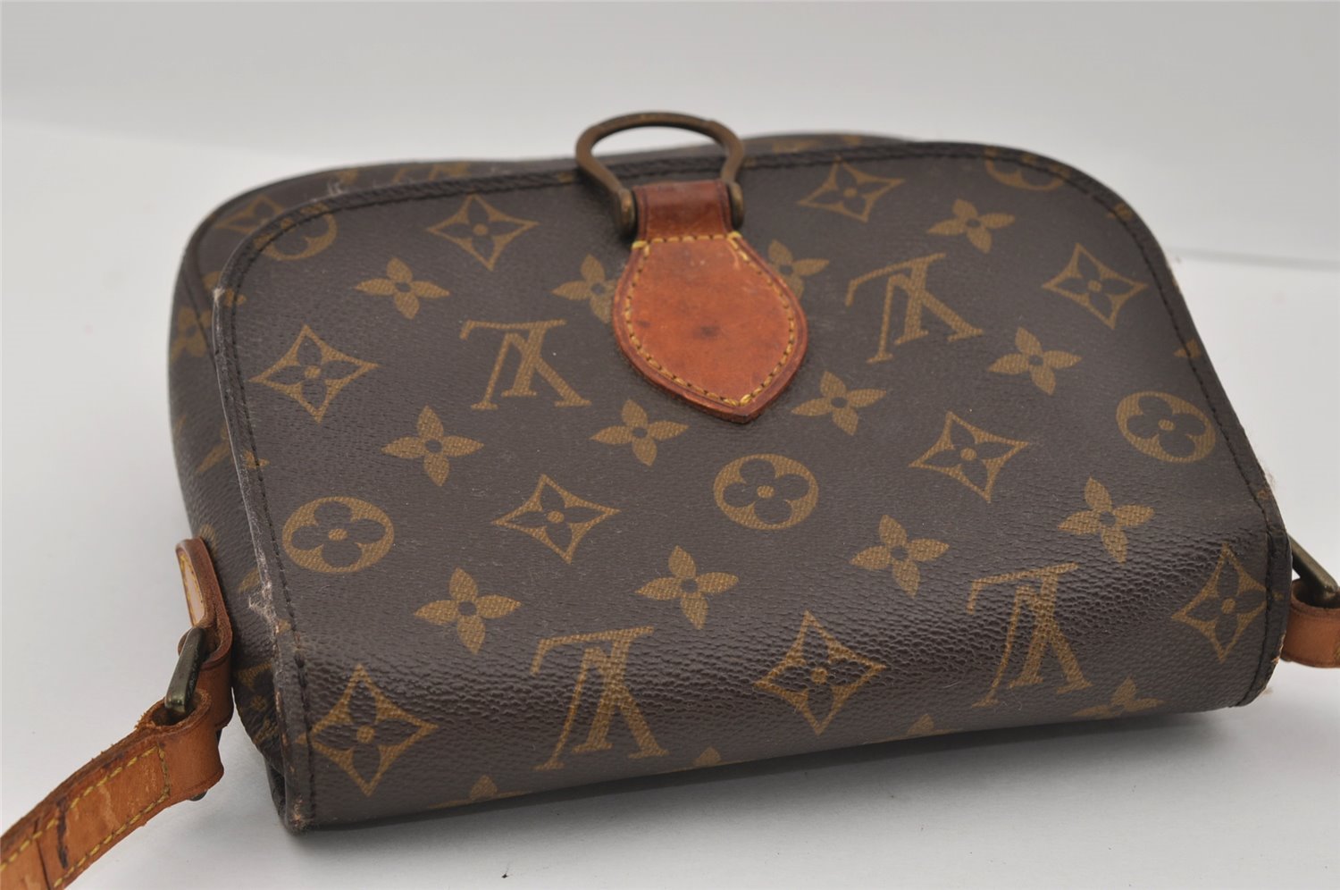 Authentic Louis Vuitton Monogram Saint Cloud MM M51243 Shoulder Cross Bag 1775I