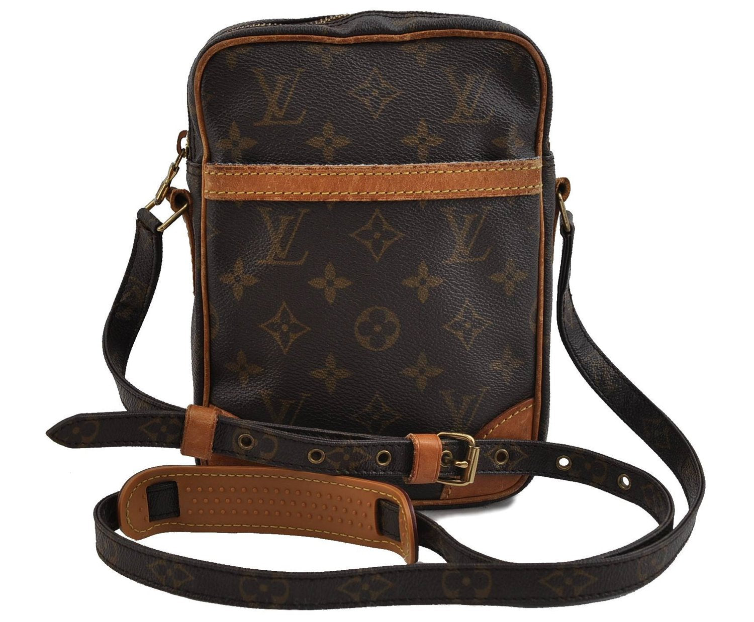 Authentic Louis Vuitton Monogram Danube Shoulder Cross Body Bag M45266 LV 1777D