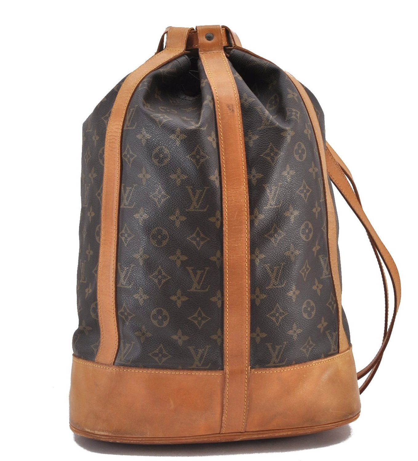 Authentic Louis Vuitton Monogram Randonnee GM Shoulder Bag M42244 LV 1777F