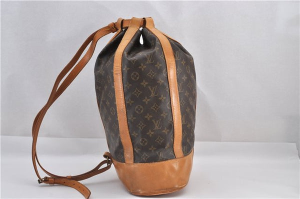 Authentic Louis Vuitton Monogram Randonnee GM Shoulder Bag M42244 LV 1777F