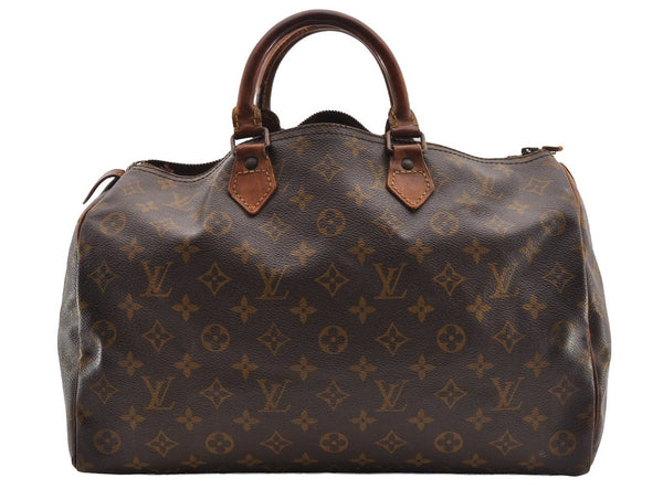 Authentic Louis Vuitton Monogram Speedy 35 Hand Boston Bag Old Model Junk 1777I