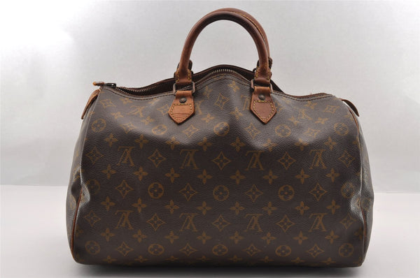 Authentic Louis Vuitton Monogram Speedy 35 Hand Boston Bag Old Model Junk 1777I