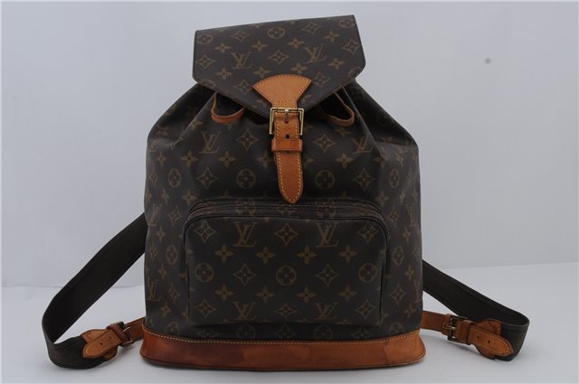 Authentic Louis Vuitton Monogram Montsouris GM Backpack M51135 LV 1778D