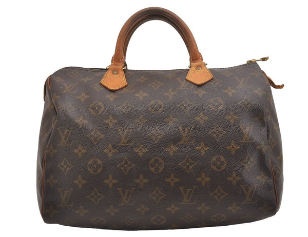 Authentic Louis Vuitton Monogram Speedy 30 Hand Boston Bag M41526 LV 1778I