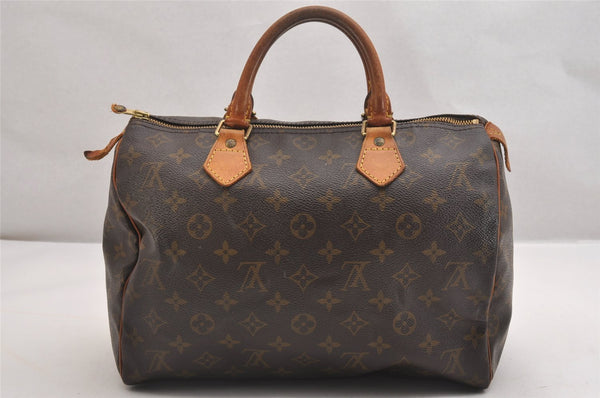 Authentic Louis Vuitton Monogram Speedy 30 Hand Boston Bag M41526 LV 1778I