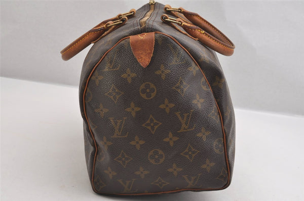 Authentic Louis Vuitton Monogram Speedy 30 Hand Boston Bag M41526 LV 1778I