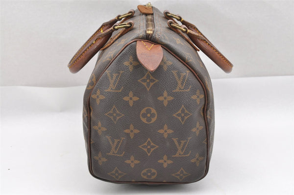 Authentic Louis Vuitton Monogram Speedy 25 Boston Hand Bag M41528 LV 1779I