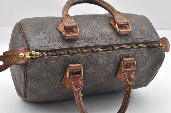 Authentic Louis Vuitton Monogram Speedy 25 Boston Hand Bag M41528 LV 1779I