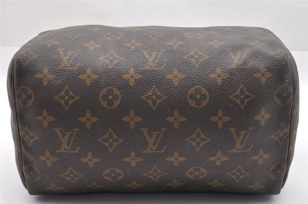 Authentic Louis Vuitton Monogram Speedy 25 Boston Hand Bag M41528 LV 1779I