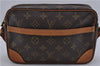 Auth Louis Vuitton Monogram Trocadero 23 Shoulder Cross Body Bag M51276 LV 1780D