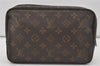 Auth Louis Vuitton Monogram Trousse Toilette 23 Clutch Hand Bag M47524 LV 1781I