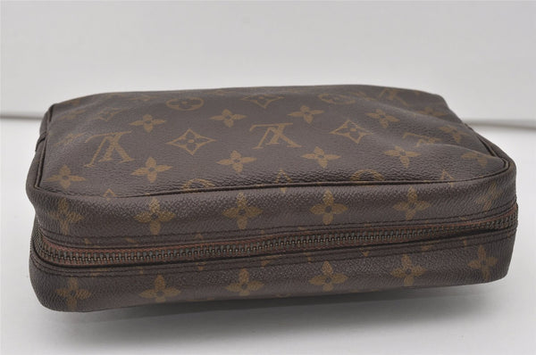Auth Louis Vuitton Monogram Trousse Toilette 23 Clutch Hand Bag M47524 LV 1781I
