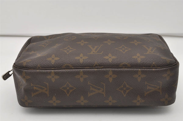 Auth Louis Vuitton Monogram Trousse Toilette 23 Clutch Hand Bag M47524 LV 1781I