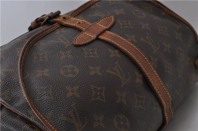 Auth Louis Vuitton Monogram Saumur 30 Shoulder Cross Body Bag M42256 LV 1782D