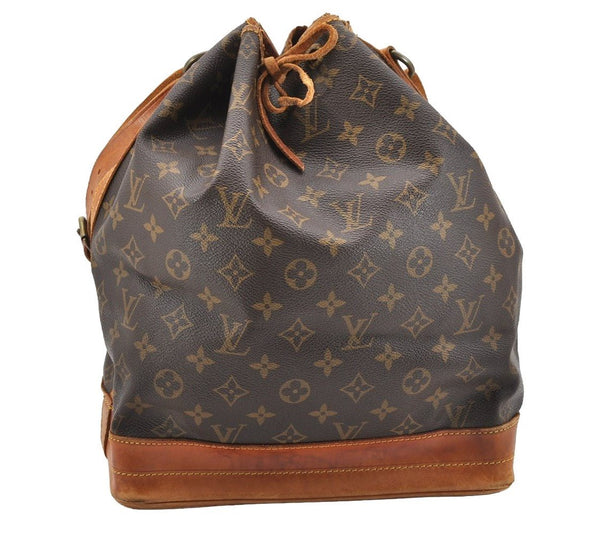 Authentic Louis Vuitton Monogram Noe Shoulder Drawstring Bag M42224 LV 1782I