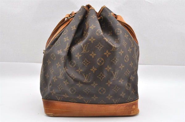 Authentic Louis Vuitton Monogram Noe Shoulder Drawstring Bag M42224 LV 1782I