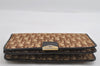 Authentic Christian Dior Trotter Chain Shoulder Bag Canvas Leather Brown 1784I