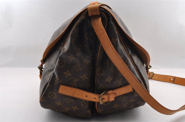 Authentic Louis Vuitton Monogram Saumur 35 Shoulder Cross Bag M42254 LV 1785I