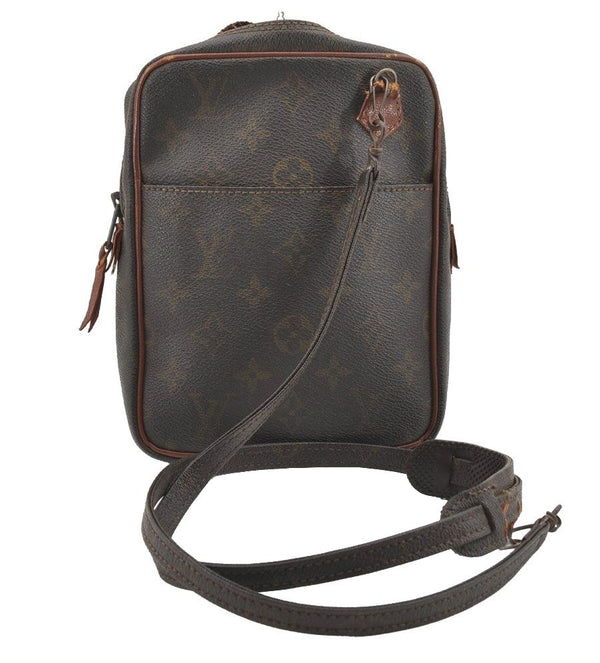 Authentic Louis Vuitton Monogram Danube Shoulder Cross Bag Old Model Junk 1788I