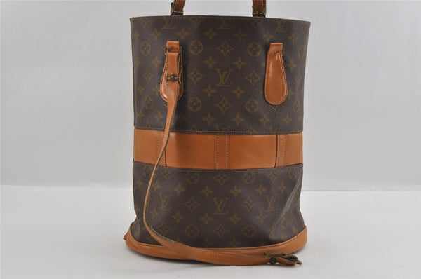 Auth Louis Vuitton Monogram Bucket GM Shoulder Bag T42236 USA Model Junk 1789I