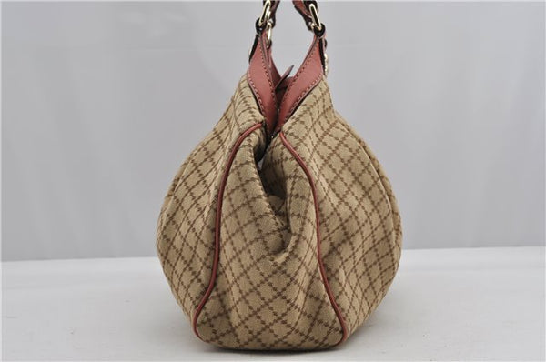 Authentic GUCCI Diamante Sukey Tote Bag Canvas Leather 211944 Brown 1790F