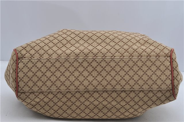 Authentic GUCCI Diamante Sukey Tote Bag Canvas Leather 211944 Brown 1790F