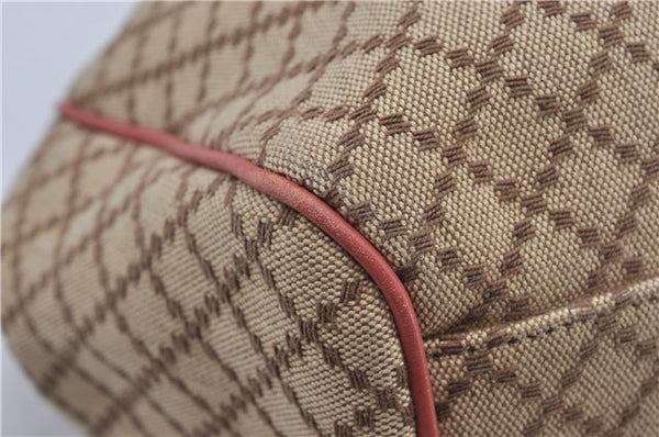 Authentic GUCCI Diamante Sukey Tote Bag Canvas Leather 211944 Brown 1790F