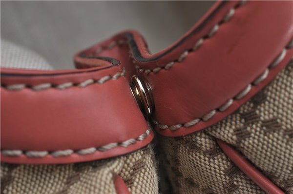 Authentic GUCCI Diamante Sukey Tote Bag Canvas Leather 211944 Brown 1790F