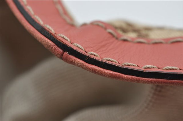 Authentic GUCCI Diamante Sukey Tote Bag Canvas Leather 211944 Brown 1790F