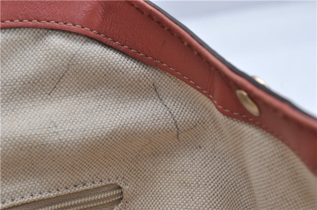 Authentic GUCCI Diamante Sukey Tote Bag Canvas Leather 211944 Brown 1790F