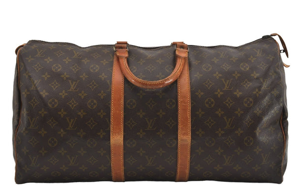 Authentic Louis Vuitton Monogram Keepall 55 Travel Boston Bag Old Model LV 1790I