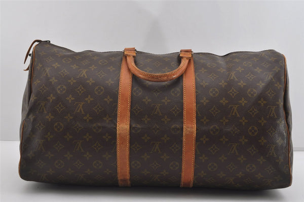 Authentic Louis Vuitton Monogram Keepall 55 Travel Boston Bag Old Model LV 1790I