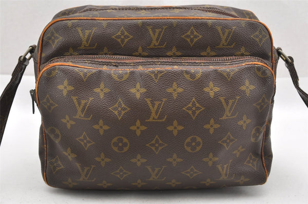 Authentic Louis Vuitton Monogram Nile Shoulder Cross Body Bag Old Model LV 1791I