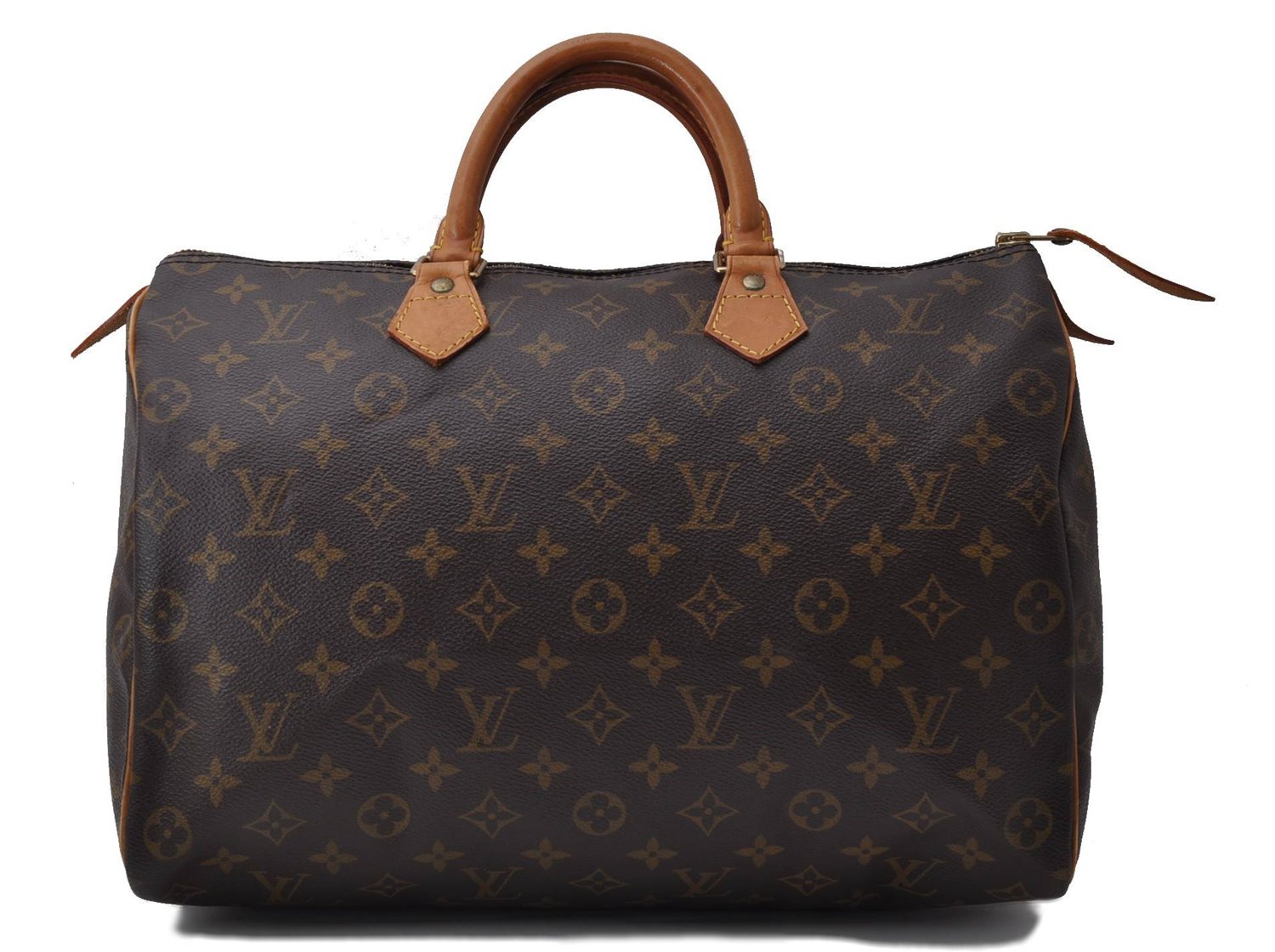 Authentic Louis Vuitton Monogram Speedy 35 Hand Bag M41524 LV 1792D