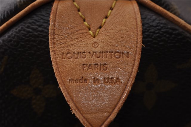 Authentic Louis Vuitton Monogram Speedy 35 Hand Bag M41524 LV 1792D