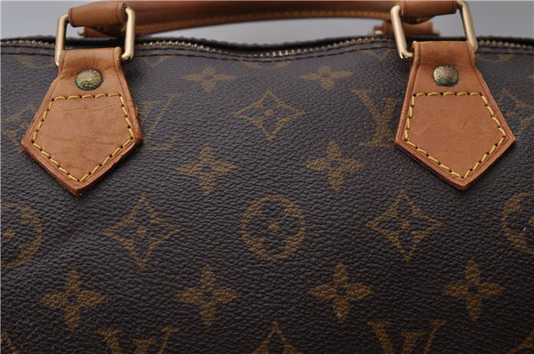 Authentic Louis Vuitton Monogram Speedy 35 Hand Bag M41524 LV 1792D