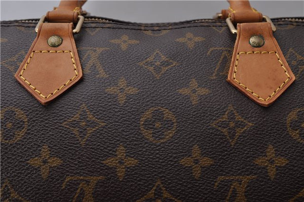 Authentic Louis Vuitton Monogram Speedy 35 Hand Bag M41524 LV 1792D