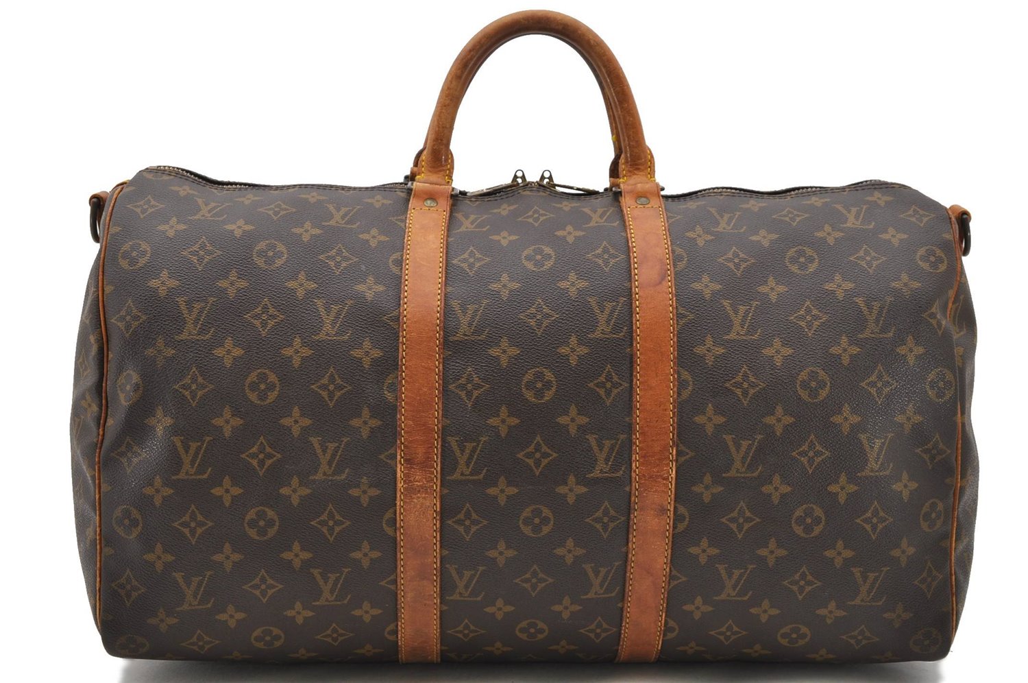 Auth Louis Vuitton Monogram Keepall Bandouliere 50 Boston Bag M41416 LV 1793D