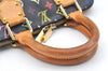 Auth Louis Vuitton Monogram Multicolor Alma PM Black Hand Bag M92646 LV 1795I